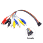 Кабель DuPont с головкой типа «крокодил», 20 см, 10 контактов.
 Мама