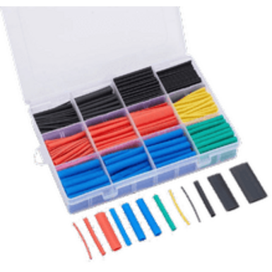 Термоусадочная трубка (в пластиковом контейнере), изоляционная втулка, огнестойкая,
набор из 530шт