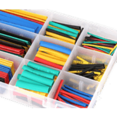 Термоусадочная трубка (без пластикового контейнера), изоляционная втулка, огнестойкая,
набор из 328шт