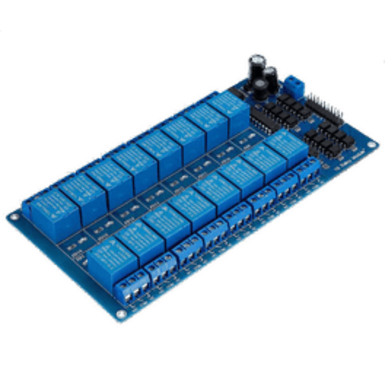16-канальный релейный модуль 5В, оптопара, изоляция контактов высокого и низкого уровня