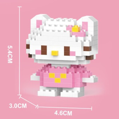 Маленькая кошечка KT (розовая) 146 деталей [в коробке]