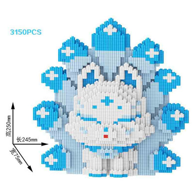 Ледяной девятихвостый - 25 см (3150 деталей)