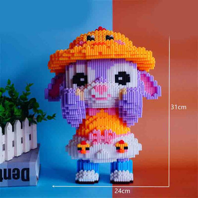 Жёлтое платье - 31 см (5200 деталей)