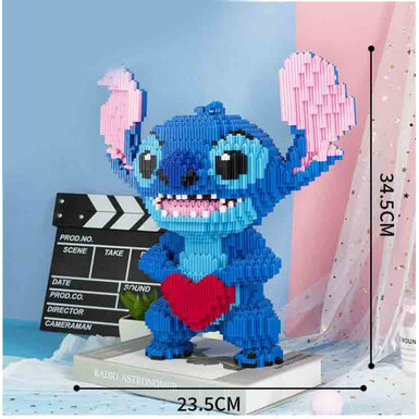 Стоячий Стич с сердцем - 34,5 cм