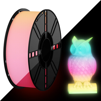 PLA светящийся - радуга