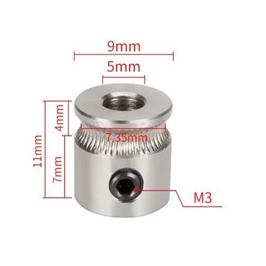 Шестерня экструдера для MK8