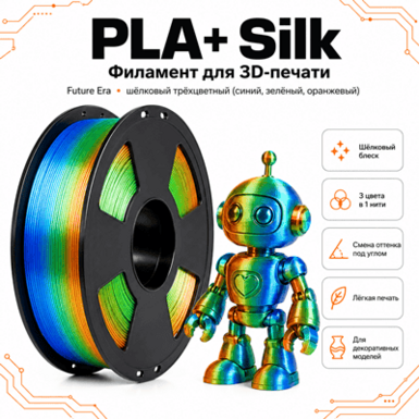 Синий / зелёный / оранжевый / PLA+Silk / Future Era Blue / green / orange