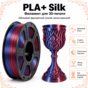 Синий / винно-красный / PLA+Silk / Future Era Blue / redwine