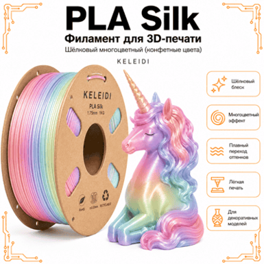 Конфетный / PLA+Silk / KELEIDI Candy color
