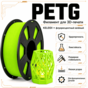 Флуоресцентный зелёный / PetG / KELEIDI Fluorencsent green