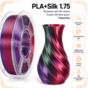 Фиолетовый / красный / тёмно-зелёный / PLA+Silk / Future Era Purple / red / dark green