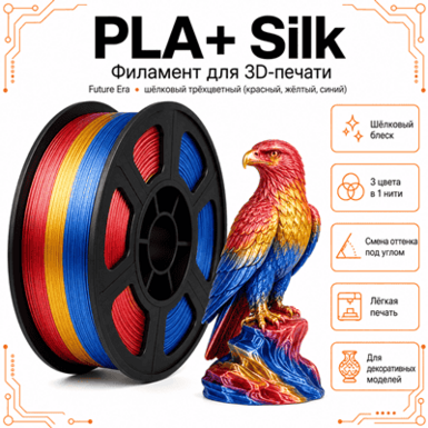 Красный / жёлтый / синий / PLA+Silk / Future Era Red / yellow / blue