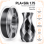 Серебристый / чёрный / PLA+Silk / Future Era Silver / black