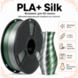 Серебристый / зелёный / PLA+Silk / Future Era Silver / green