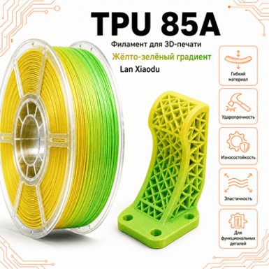 Жёлтый / зелёный / TPU(85A) / Lan Xiaodu Yellow / green