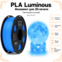 Светящийся синий / PLA+Luminous / KELEIDI Luminous blue